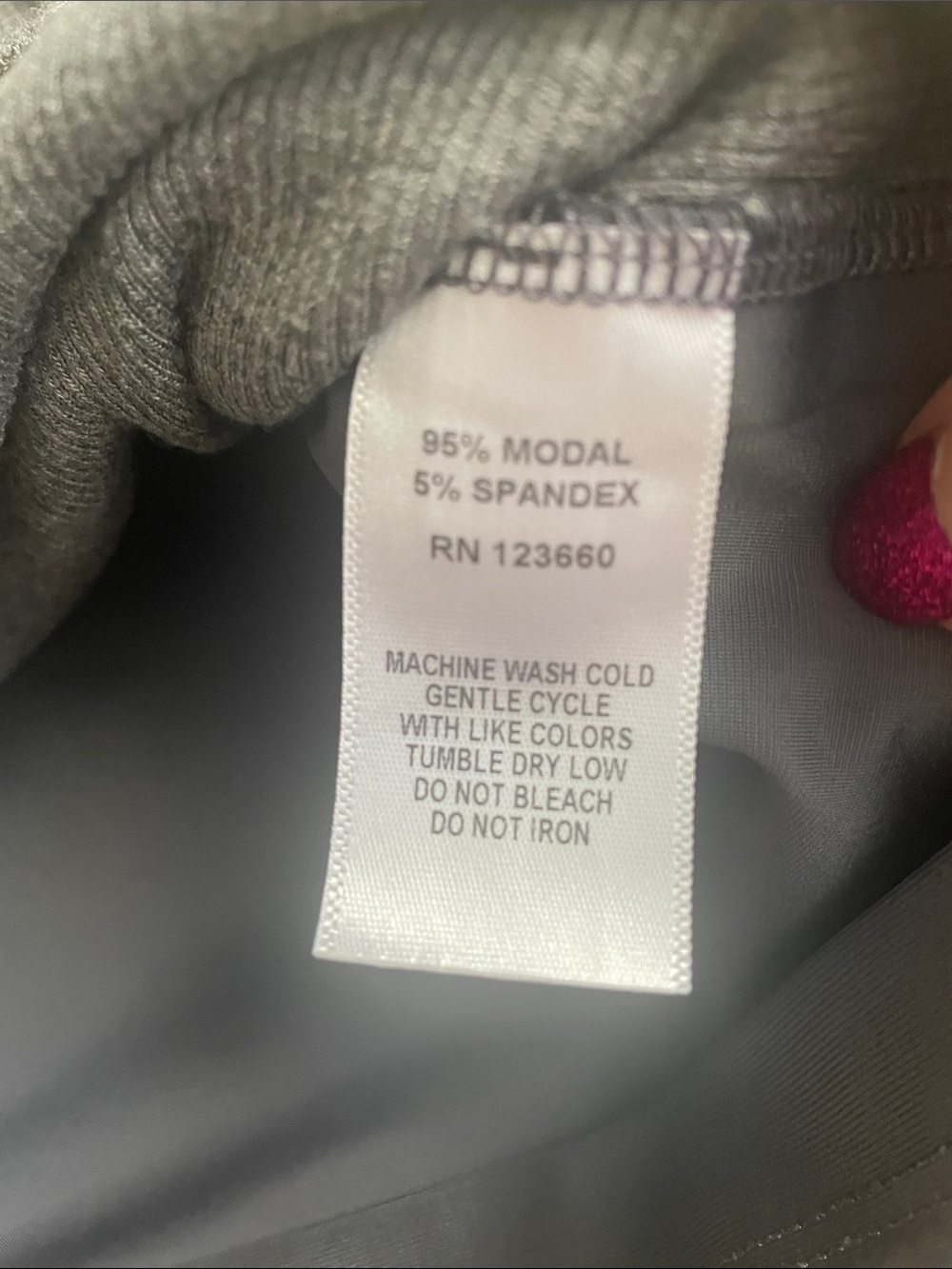 Splits59 Dark Gray Ribbed Racerback Tank - Picture 4 of 5